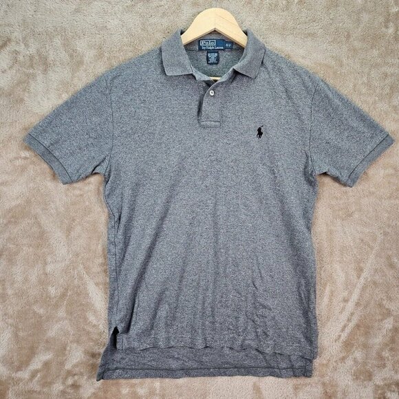 Polo Ralph Lauren Golf Polo Shirt Men's Size S Gray Short Sleeve Black Pony Logo - Picture 1 of 10